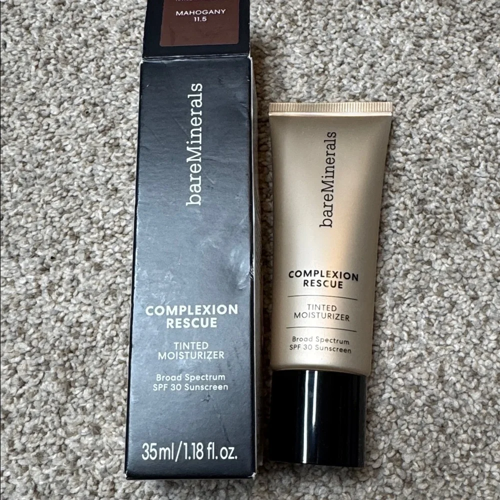 bareMinerals Complexion Rescue Tinted Moisturizer SPF 30 Mahogany 11.5 NWT